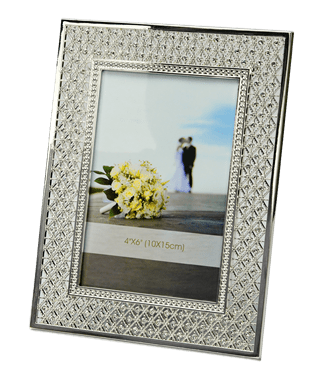 Knitted Silver Photo Frame