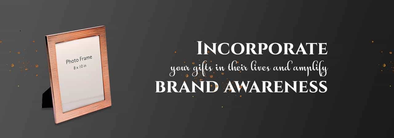 a banner showing importance of corporate gifts to amplify brand awareness