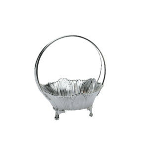 Shiny Flower Silver Basket