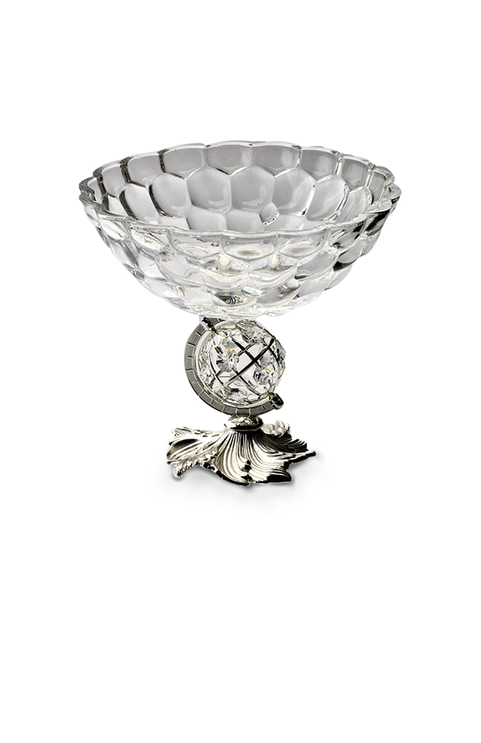 Crystal Bowl with rotating globe