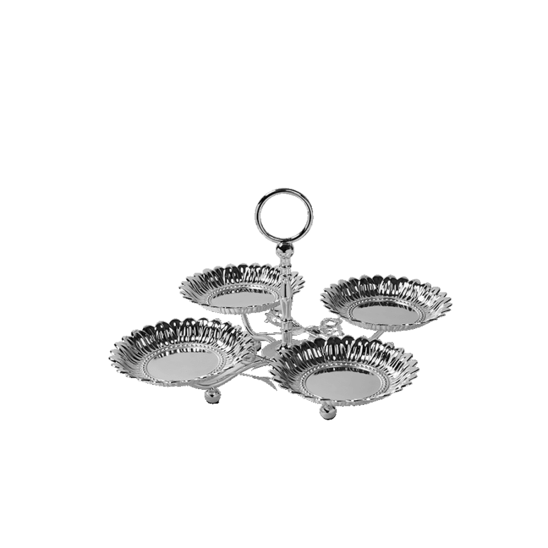 Four in one Sunflower Silver Platter