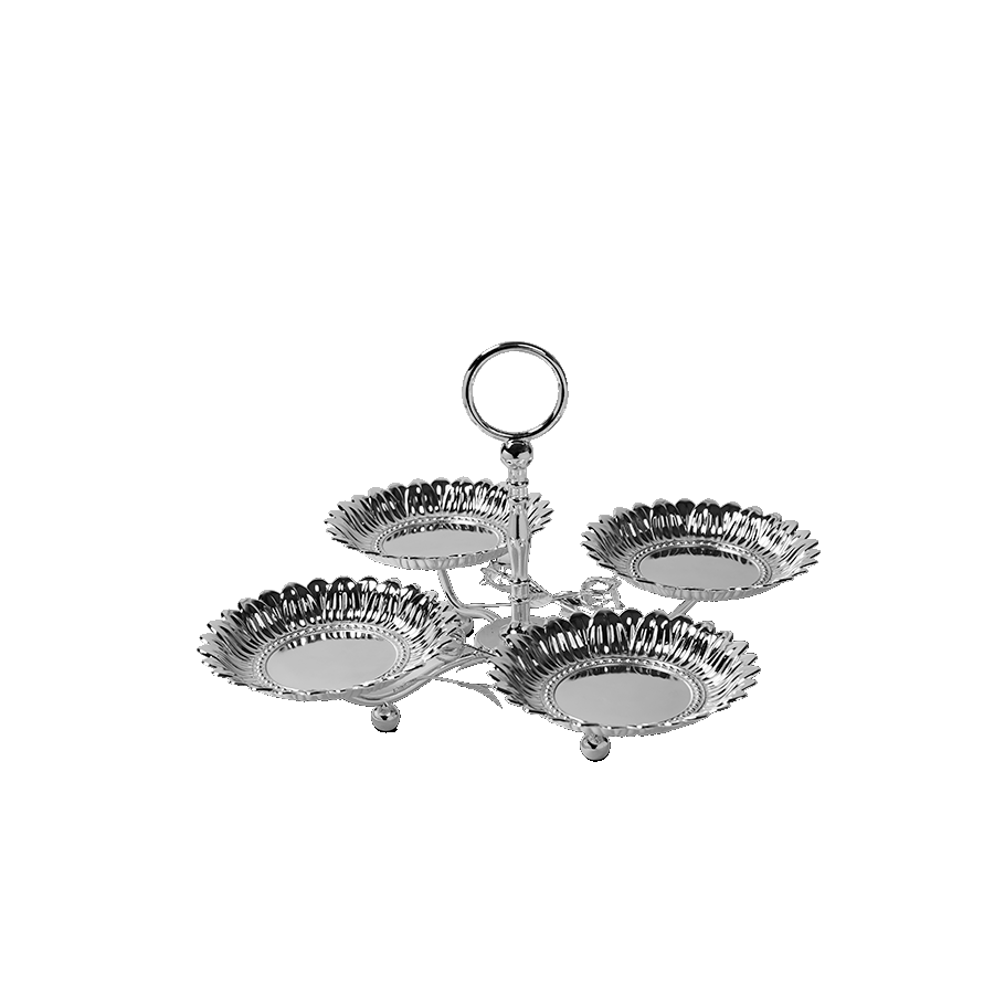 Four in one Sunflower Silver Platter