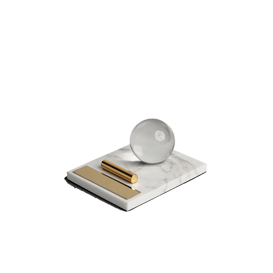 Crystal Ball Mobile Holder On Stone