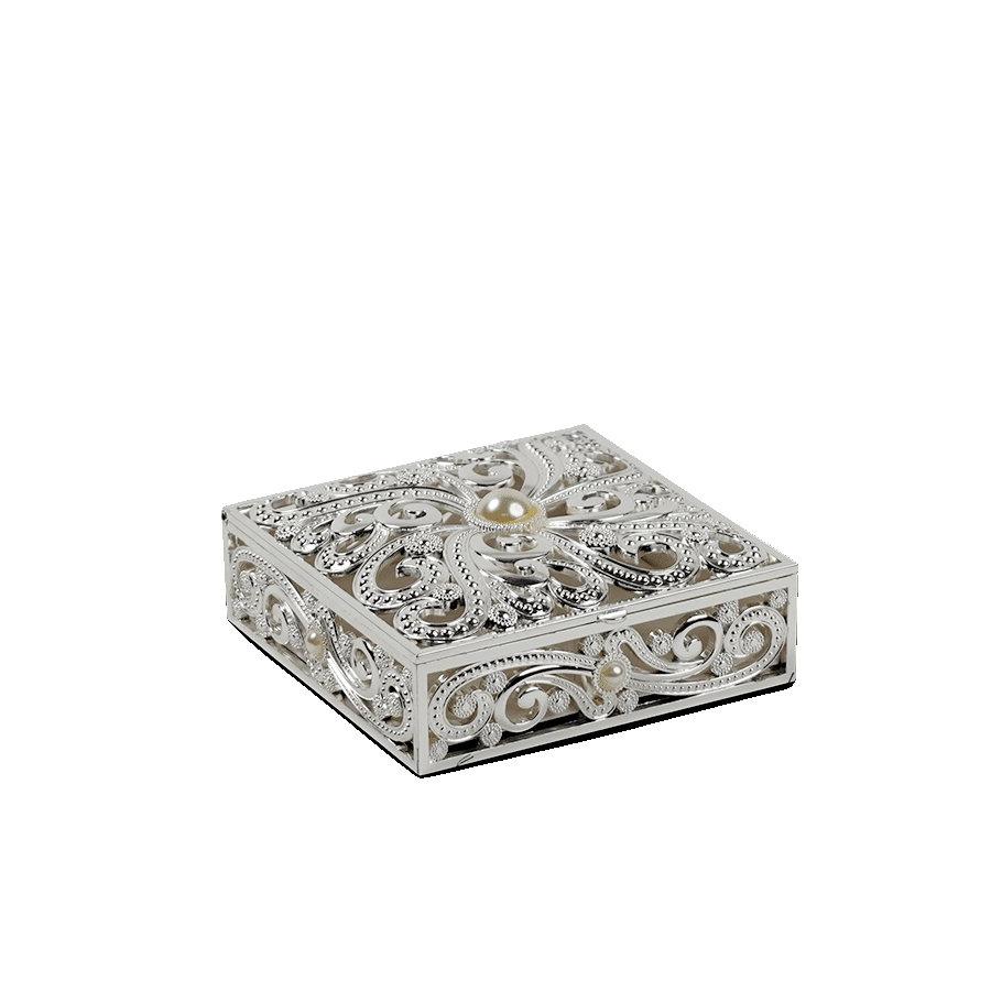 Cutwork Design Pearl Jewellery Box