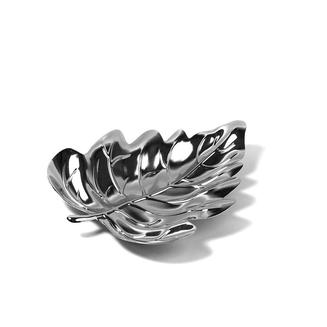 Birch Leaf Shaped Silver bowl
